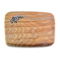 Grabstein Linea/Rainbow Rose 1 (Alu)