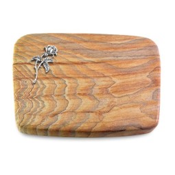 Grabstein Linea/Rainbow Rose 2 (Alu)