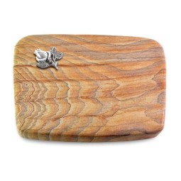 Grabstein Linea/Rainbow Rose 3 (Alu)