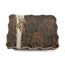 Grabplatte Barap Strikt Rose 2 (Bronze)