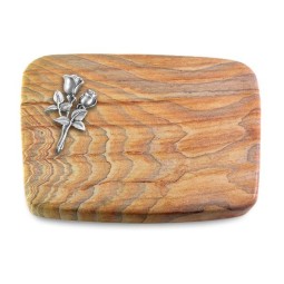 Grabstein Linea/Rainbow Rose 11 (Alu)