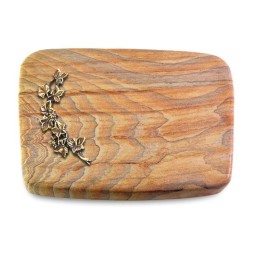 Grabstein Linea/Rainbow Efeu (Bronze)