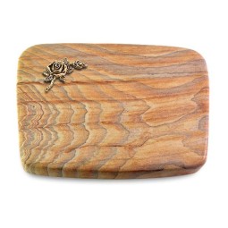 Grabstein Linea/Rainbow Rose 1 (Bronze)