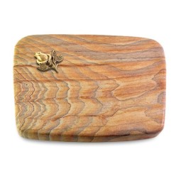 Grabstein Linea/Rainbow Rose 3 (Bronze)