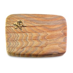 Grabstein Linea/Rainbow Rose 4 (Bronze)