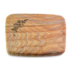 Grabstein Linea/Rainbow Rose 5 (Bronze)