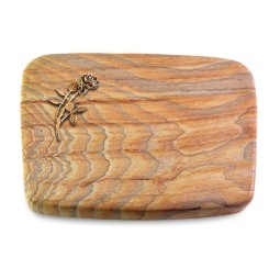 Grabstein Linea/Rainbow Rose 6 (Bronze)