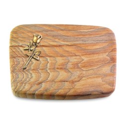 Grabstein Linea/Rainbow Rose 8 (Bronze)