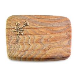 Grabstein Linea/Rainbow Rose 10 (Bronze)