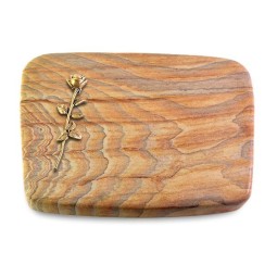 Grabstein Linea/Rainbow Rose 12 (Bronze)