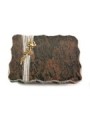 Grabplatte Barap Strikt Rose 7 (Bronze)