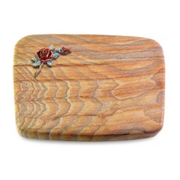 Grabstein Linea/Rainbow Rose 1 (Color)