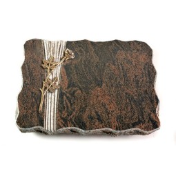 Grabplatte Barap Strikt Rose 9 (Bronze)