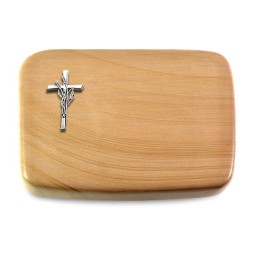 Grabstein Linea/Woodland Kreuz/Ähren (Alu)