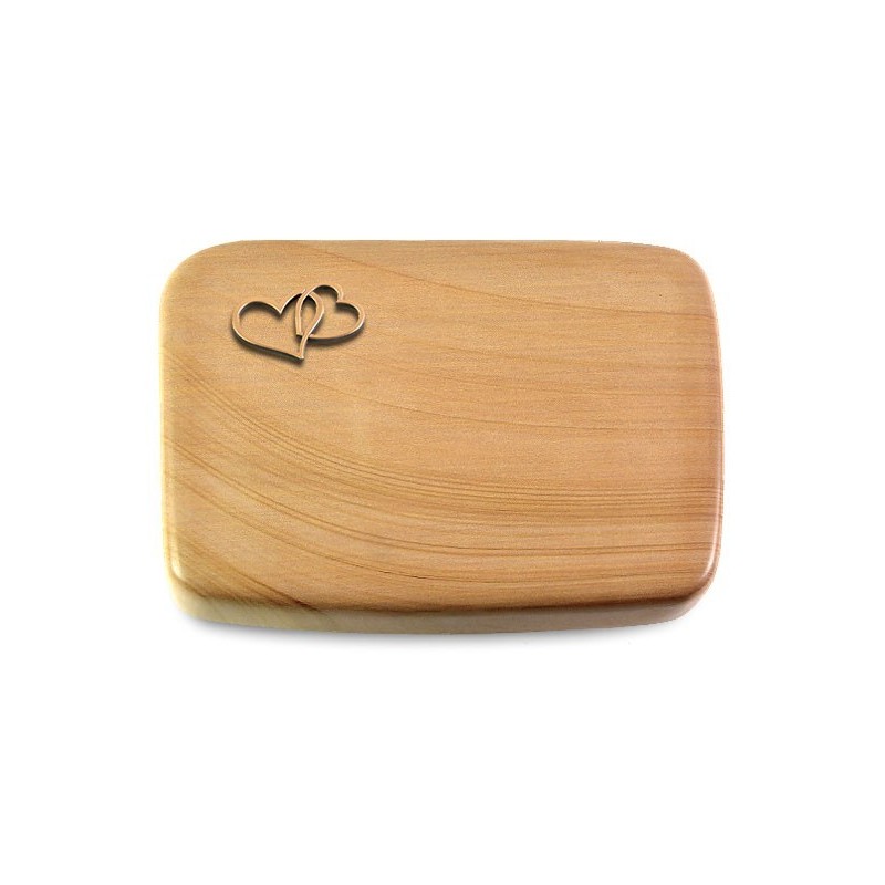 Grabstein Linea/Woodland Herzen (Bronze)