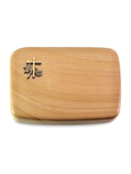 Grabstein Linea/Woodland Kreuz 1 (Bronze)