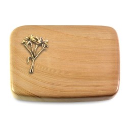 Grabstein Linea/Woodland Lilie (Bronze)