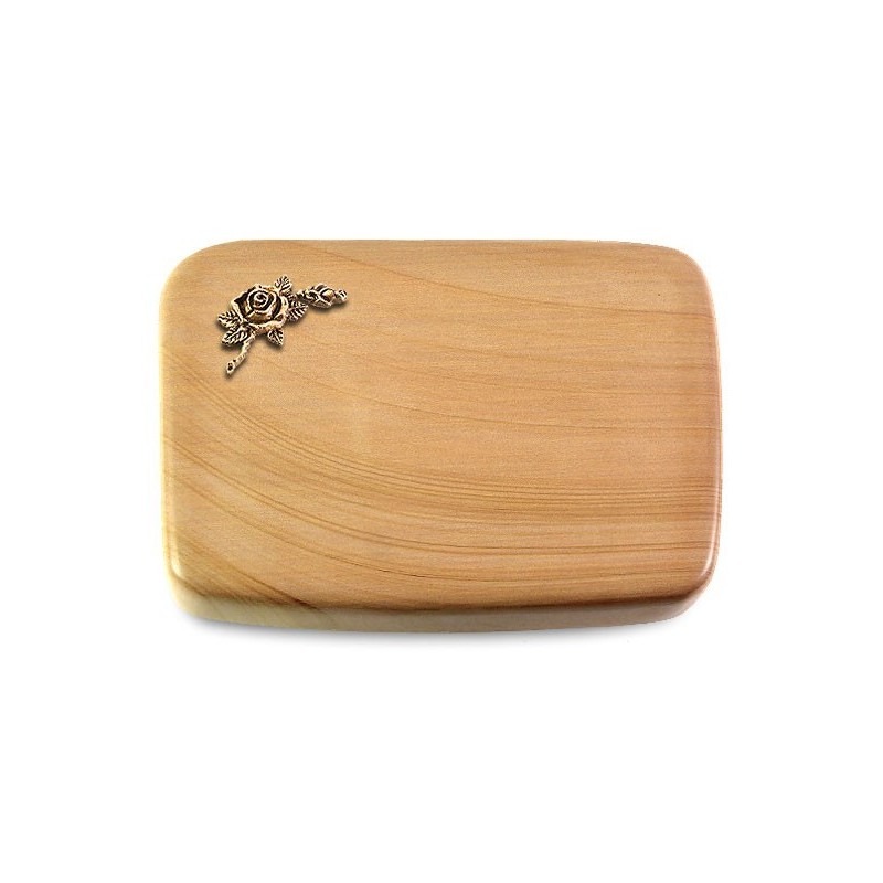 Grabstein Linea/Woodland Rose 1 (Bronze)