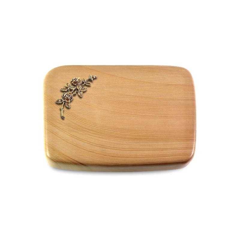 Grabstein Linea/Woodland Rose 5 (Bronze)