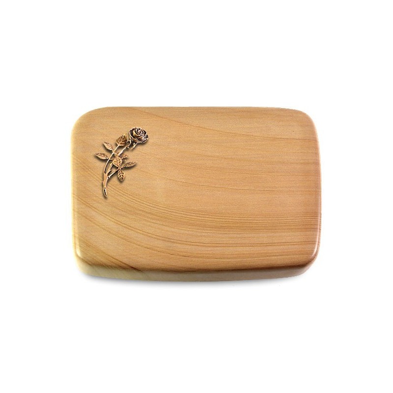 Grabstein Linea/Woodland Rose 6 (Bronze)