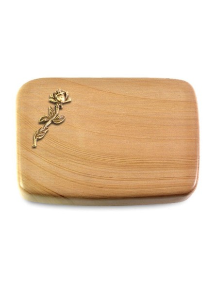 Grabstein Linea/Woodland Rose 7 (Bronze)