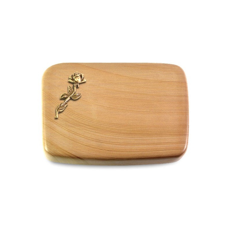 Grabstein Linea/Woodland Rose 7 (Bronze)