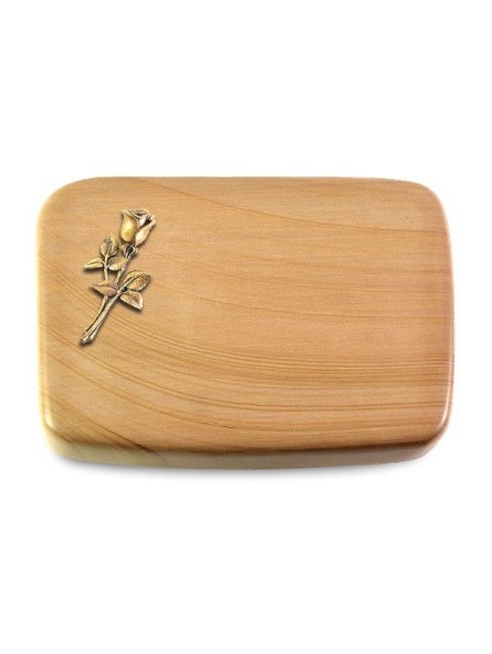 Grabstein Linea/Woodland Rose 8 (Bronze)