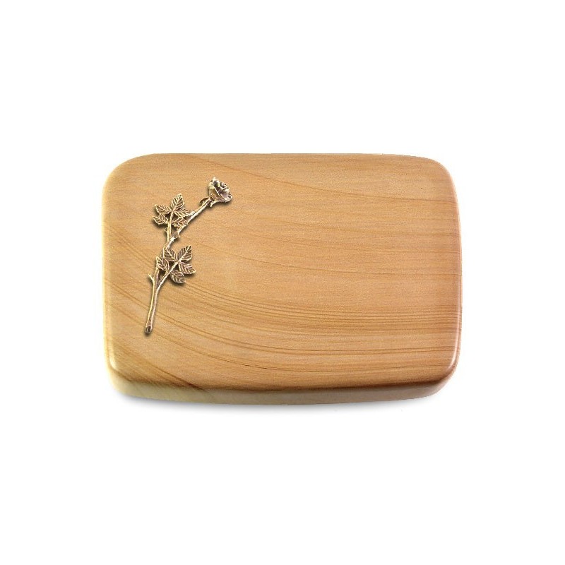 Grabstein Linea/Woodland Rose 9 (Bronze)