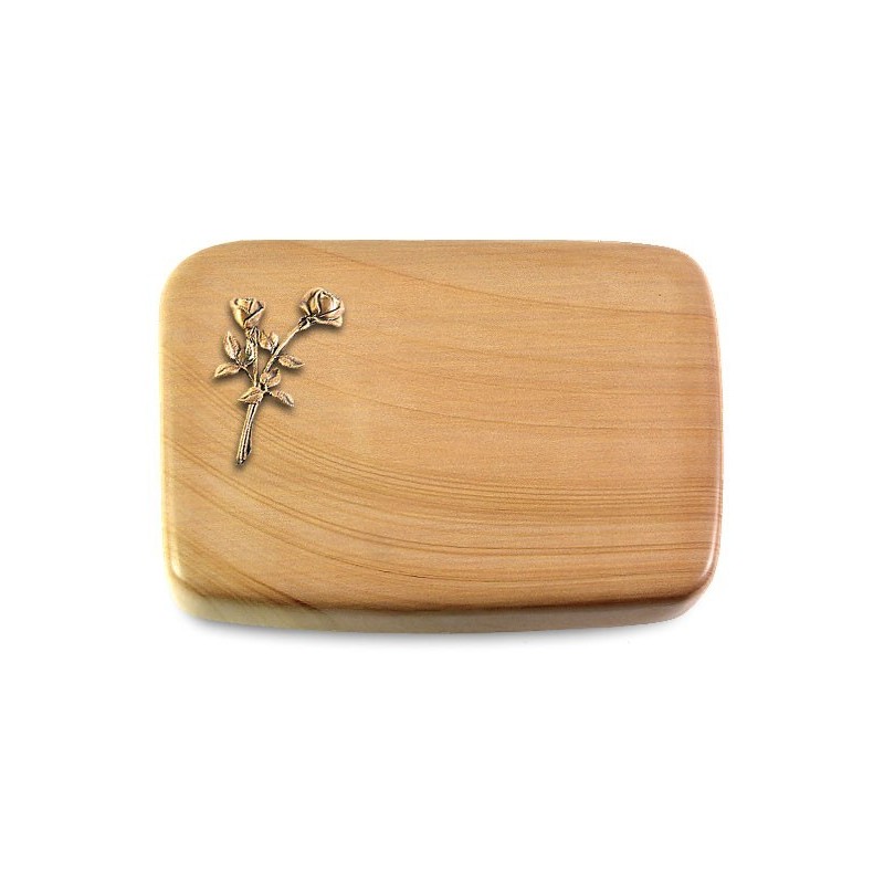 Grabstein Linea/Woodland Rose 10 (Bronze)