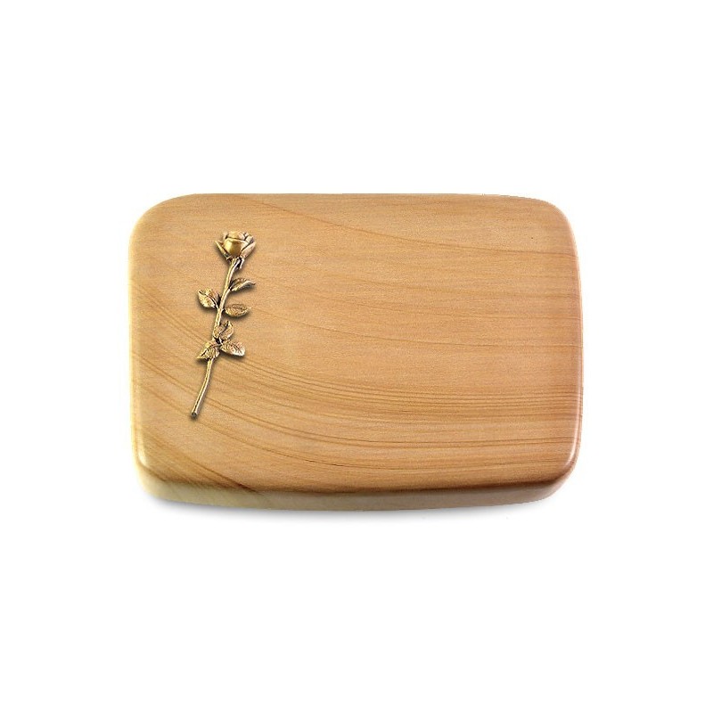 Grabstein Linea/Woodland Rose 12 (Bronze)