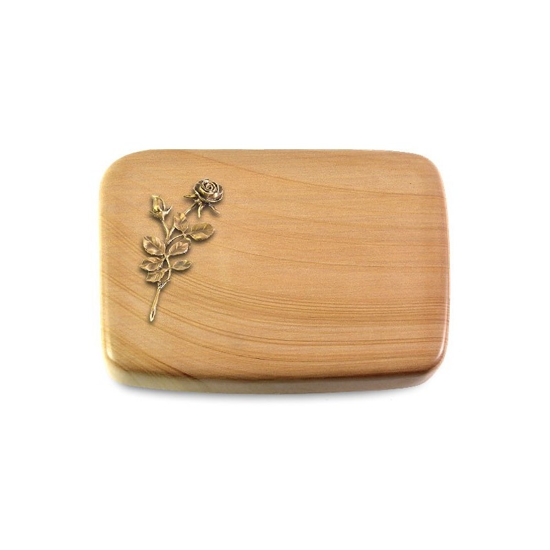 Grabstein Linea/Woodland Rose 13 (Bronze)