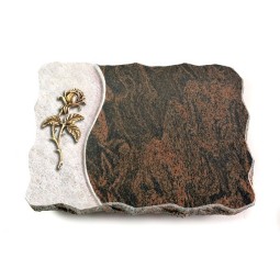 Grabplatte Barap Wave Rose 2 (Bronze)