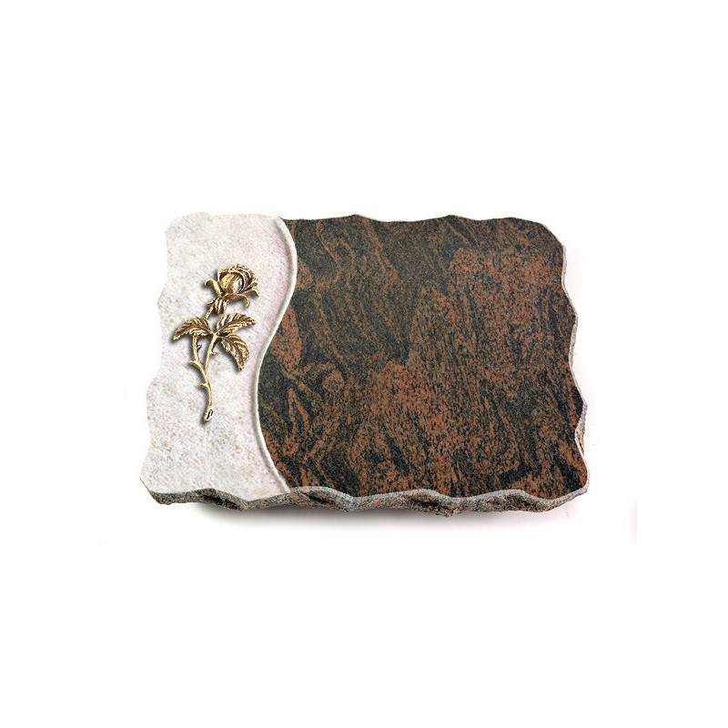 Grabplatte Barap Wave Rose 2 (Bronze)