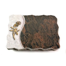 Grabplatte Barap Wave Rose 6 (Bronze)