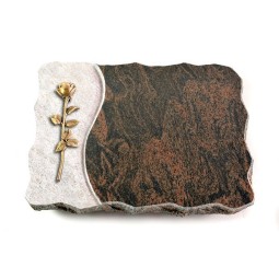 Grabplatte Barap Wave Rose 12 (Bronze)