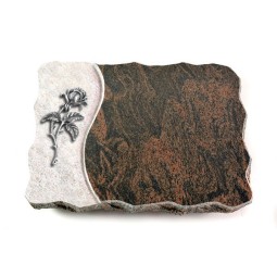 Grabplatte Barap Wave Rose 2 (Alu)