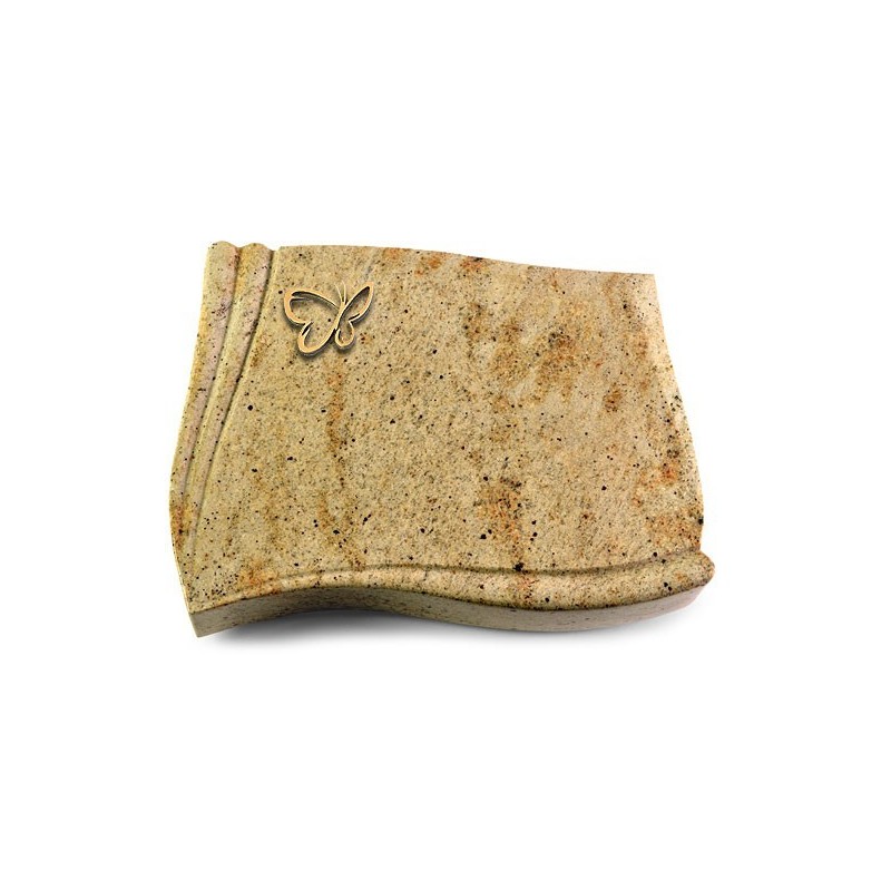 Grabstein Memory/Kashmir Papillon (Bronze)