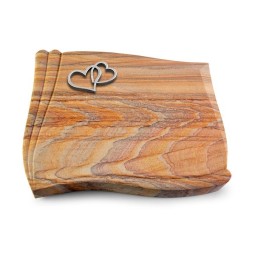 Grabstein Memory/Rainbow Herzen (Alu)