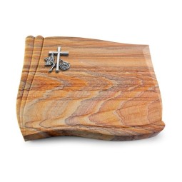 Grabstein Memory/Rainbow Kreuz 1 (Alu)