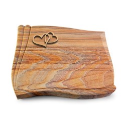 Grabstein Memory/Rainbow Herzen (Bronze)