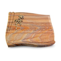 Grabstein Memory/Rainbow Rose 2 (Bronze)