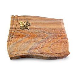 Grabstein Memory/Rainbow Rose 3 (Bronze)