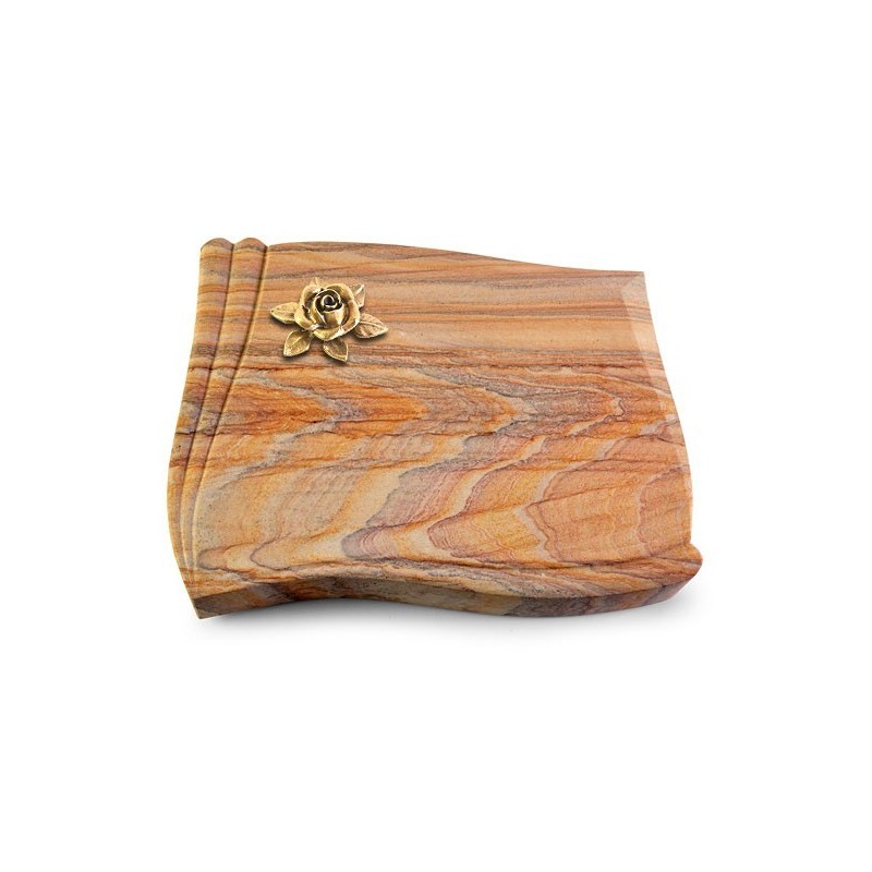 Grabstein Memory/Rainbow Rose 4 (Bronze)