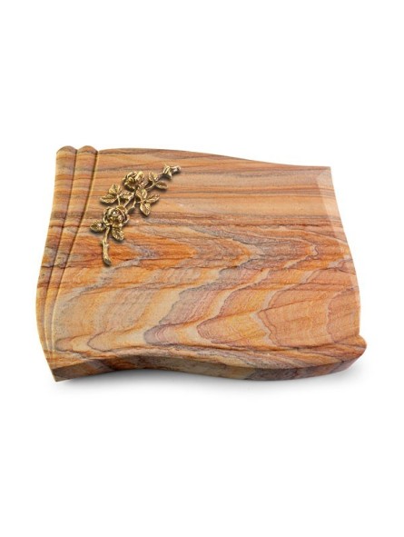 Grabstein Memory/Rainbow Rose 5 (Bronze)