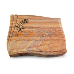 Grabstein Memory/Rainbow Rose 6 (Bronze)