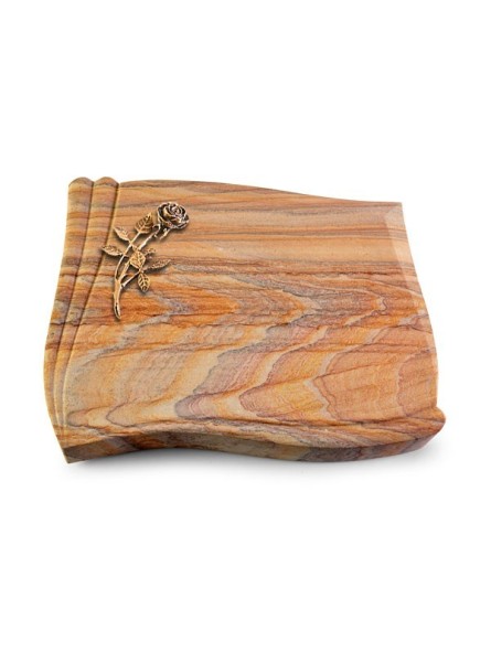 Grabstein Memory/Rainbow Rose 6 (Bronze)