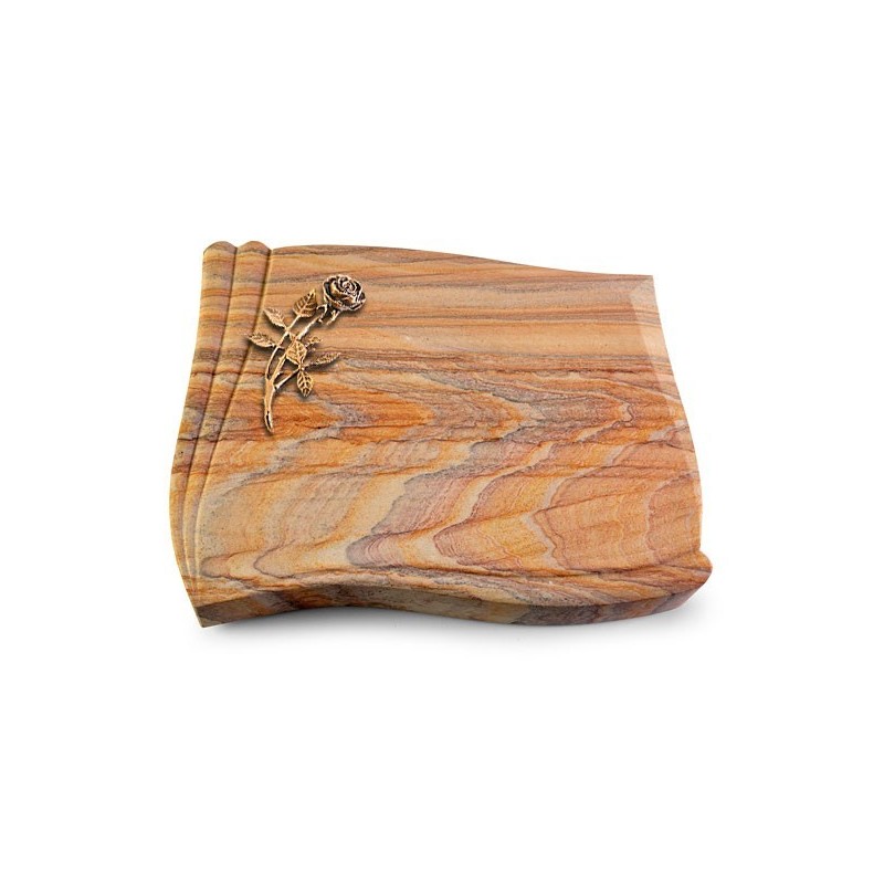 Grabstein Memory/Rainbow Rose 6 (Bronze)