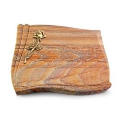 Grabstein Memory/Rainbow Rose 7 (Bronze)