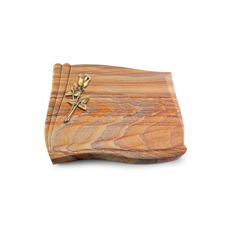 Grabstein Memory/Rainbow Rose 8 (Bronze)