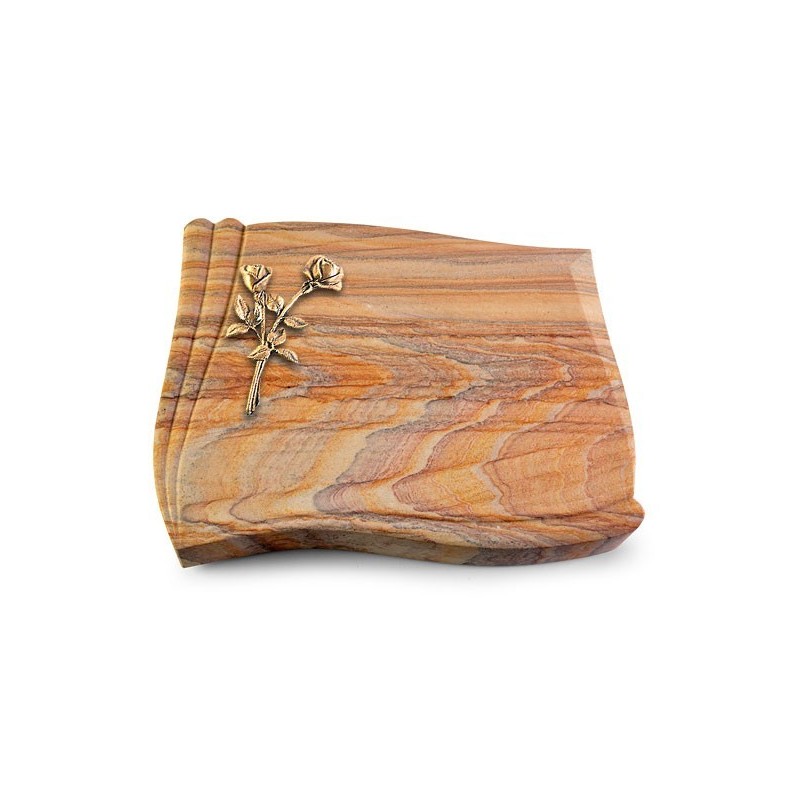 Grabstein Memory/Rainbow Rose 10 (Bronze)